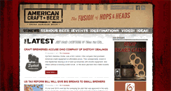 Desktop Screenshot of americancraftbeer.com
